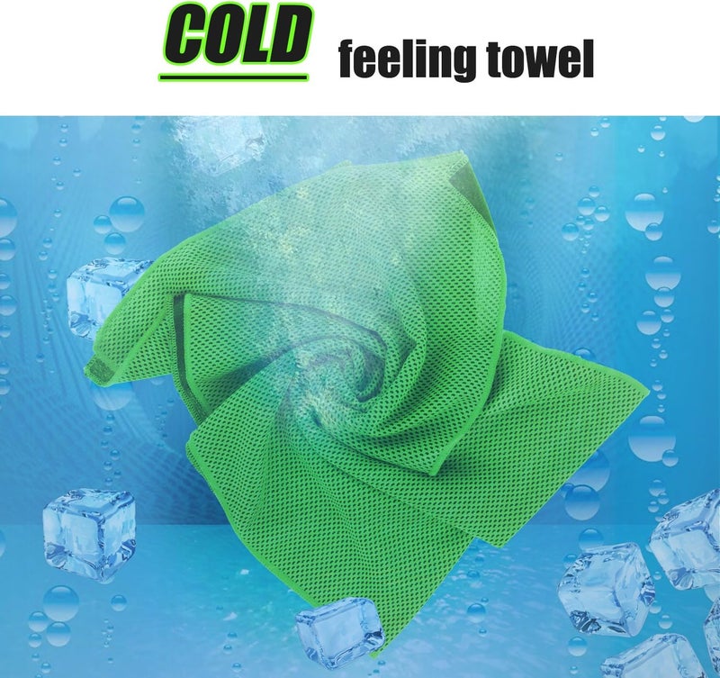 Biange Cooling Towels (40"x 12", Pack of 10) for Neck and Face, Cold Towel for Hot Weather, Sports, Workout, Fitness, Gym, Yoga, Golf, Pilates, Travel, Camping & More - Image 5